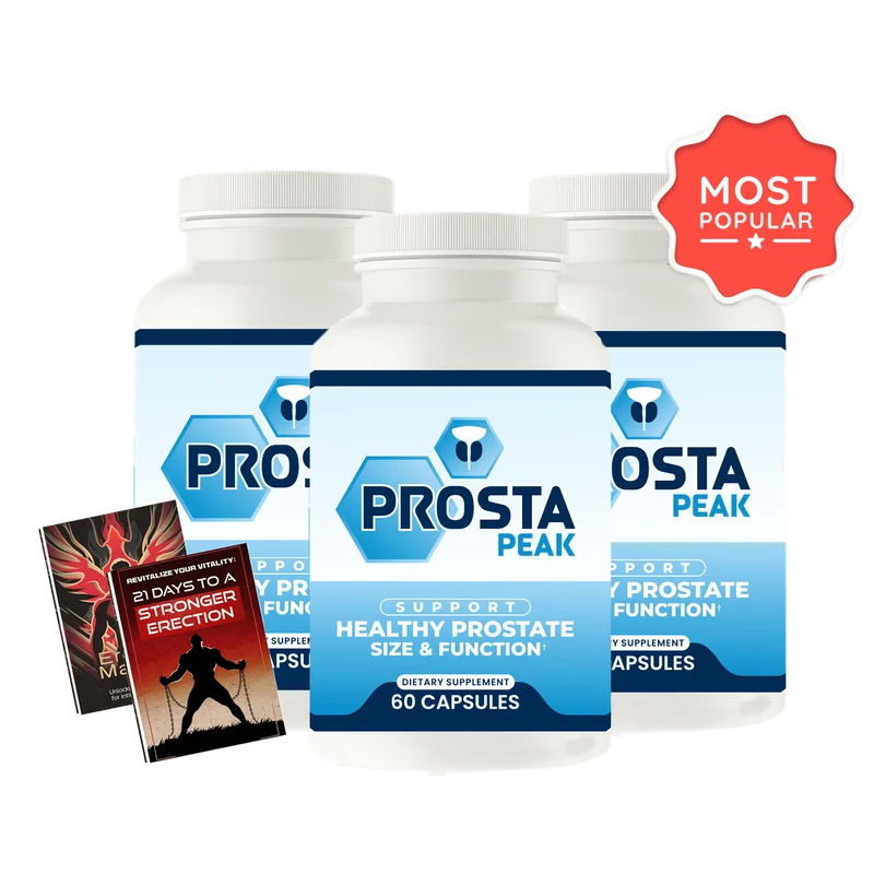 ProstaPeak Natural Men's Wellness Formula — 3 Bottle / 90 Day Pack