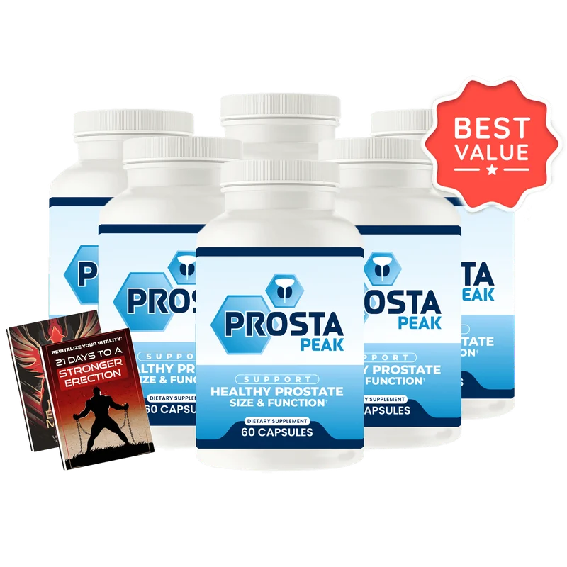 ProstaPeak Natural Men's Wellness Formula — 6 Bottle / 180 Day Pack